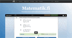 Desktop Screenshot of matematik.fi